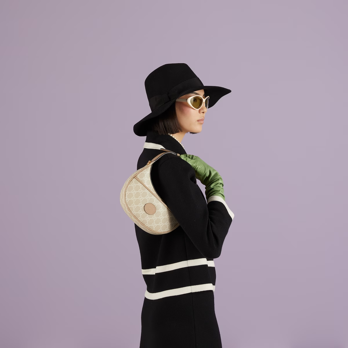 GG HALF-MOON-SHAPED MINI BAG